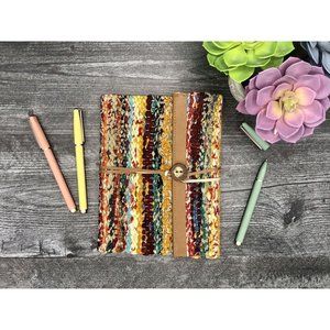 Sari And Leather Journal
